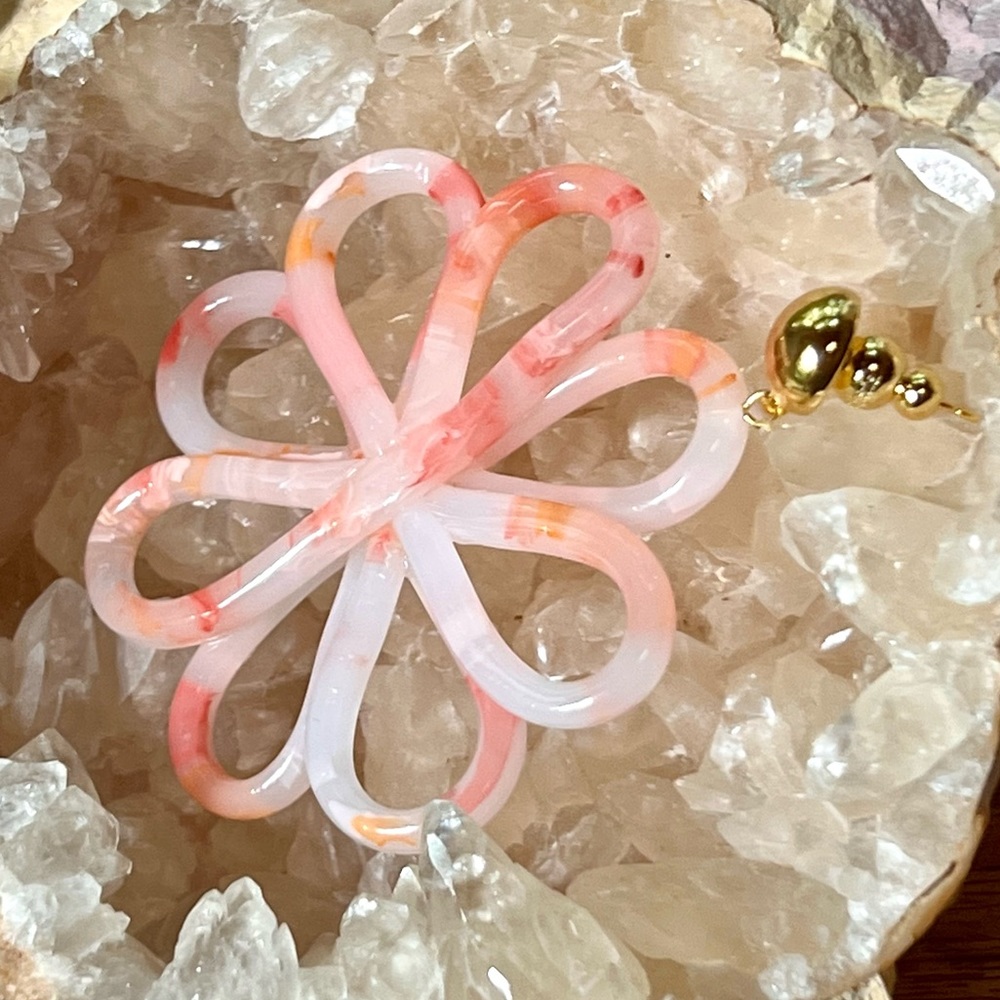 🌺🎉HP🎉🌺 NWT Cult Gaia Blossom Earrings Azalea - Picture 9 of 16